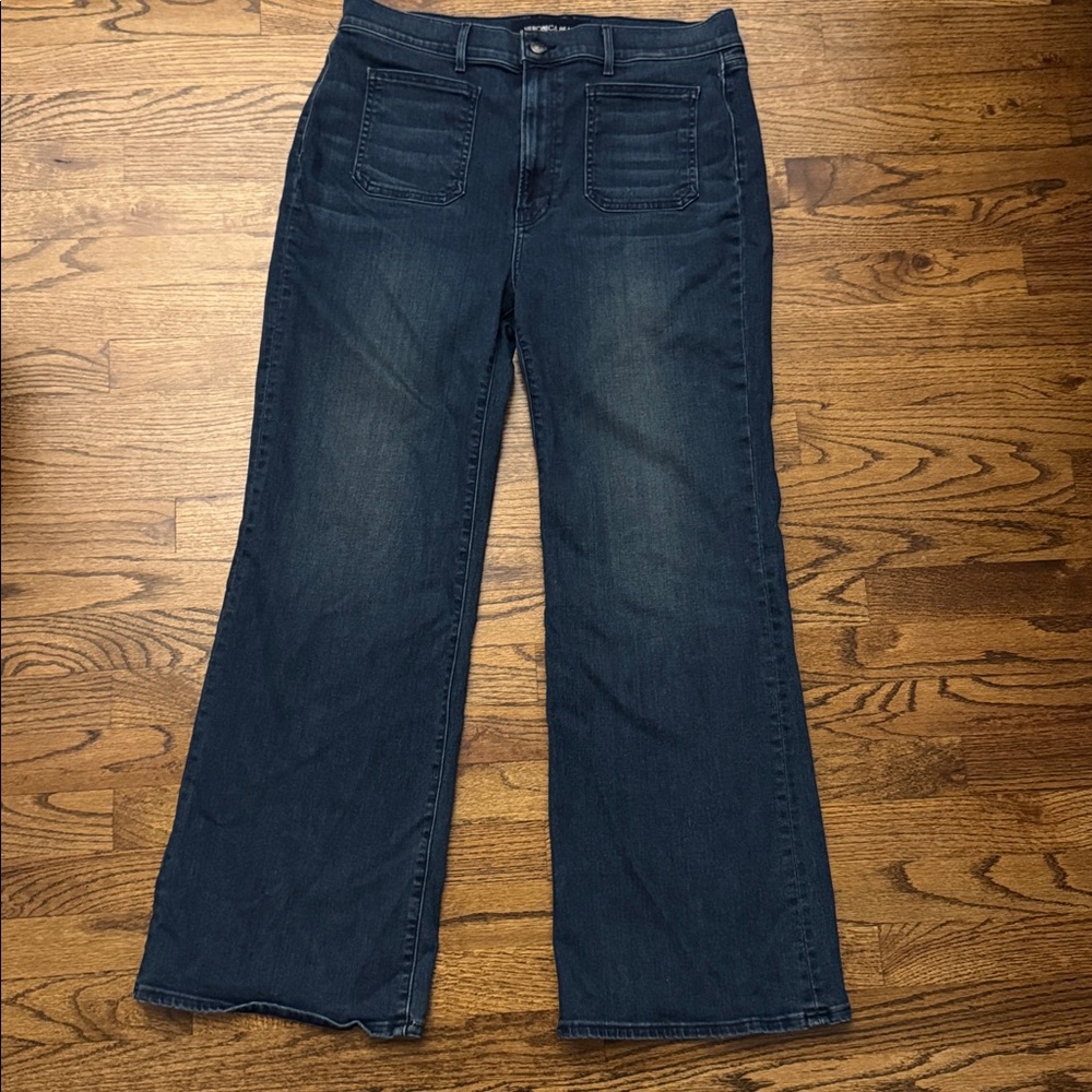 Veronica Beard High-Rise Straight Jeans in Dark Indigo - Picture 4 of 7